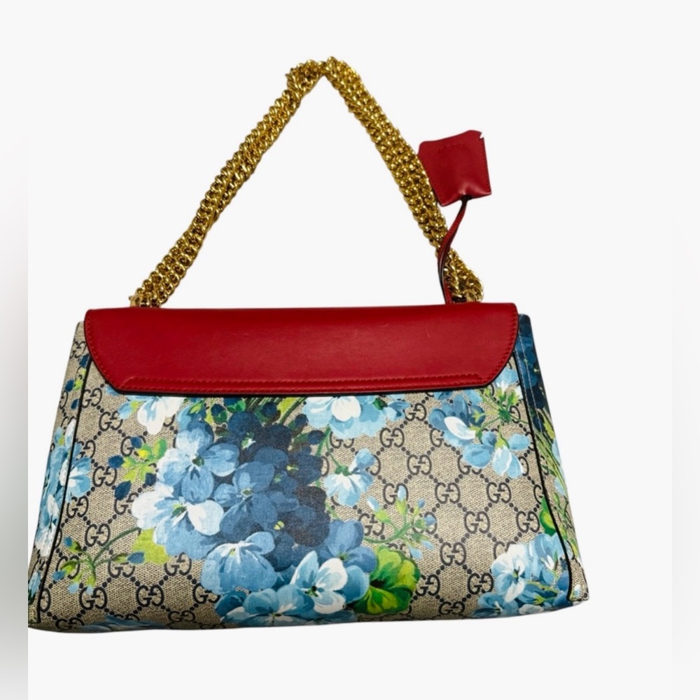 Gucci Padlock GG Supreme Monogram Blooms Shoulder Bag - Picture 2 of 4